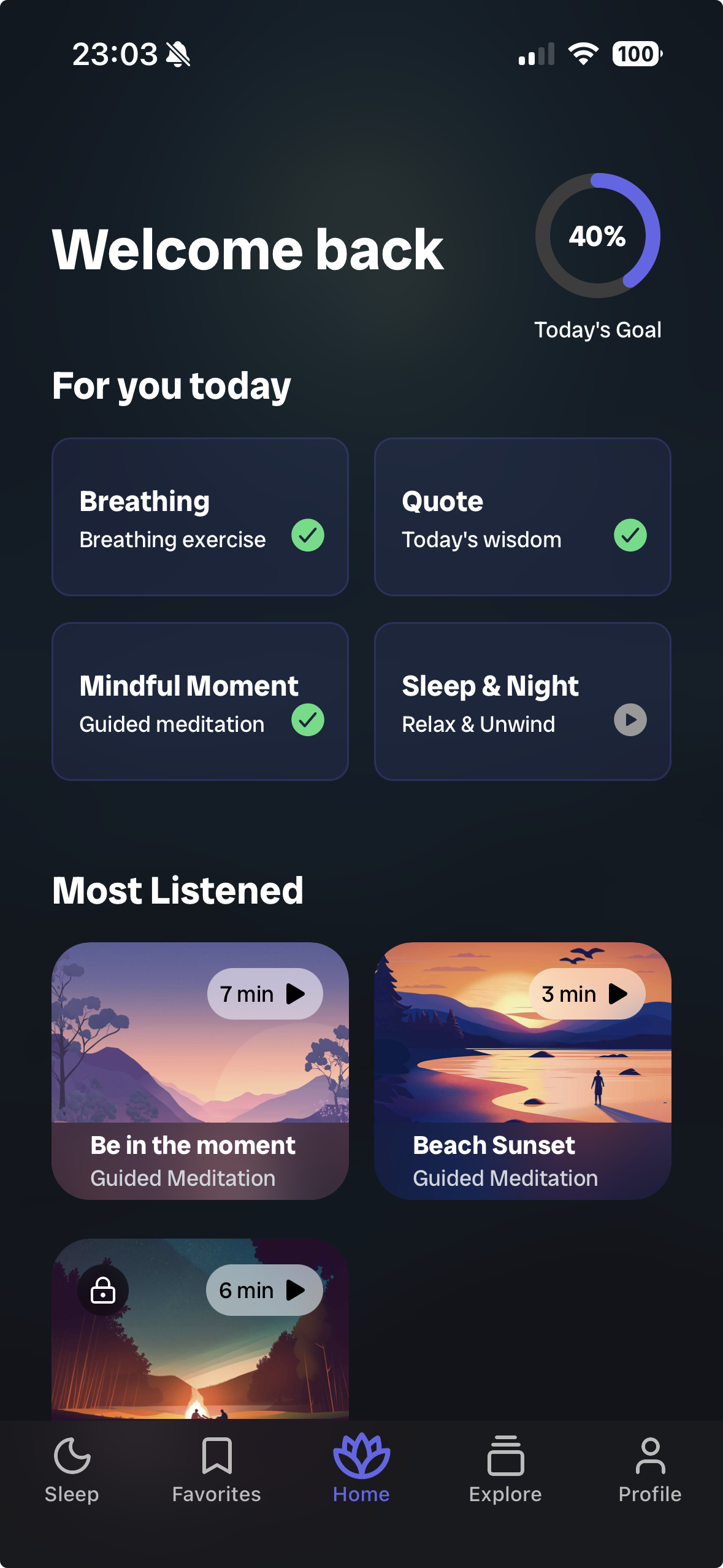Mindful Moments App Screenshot